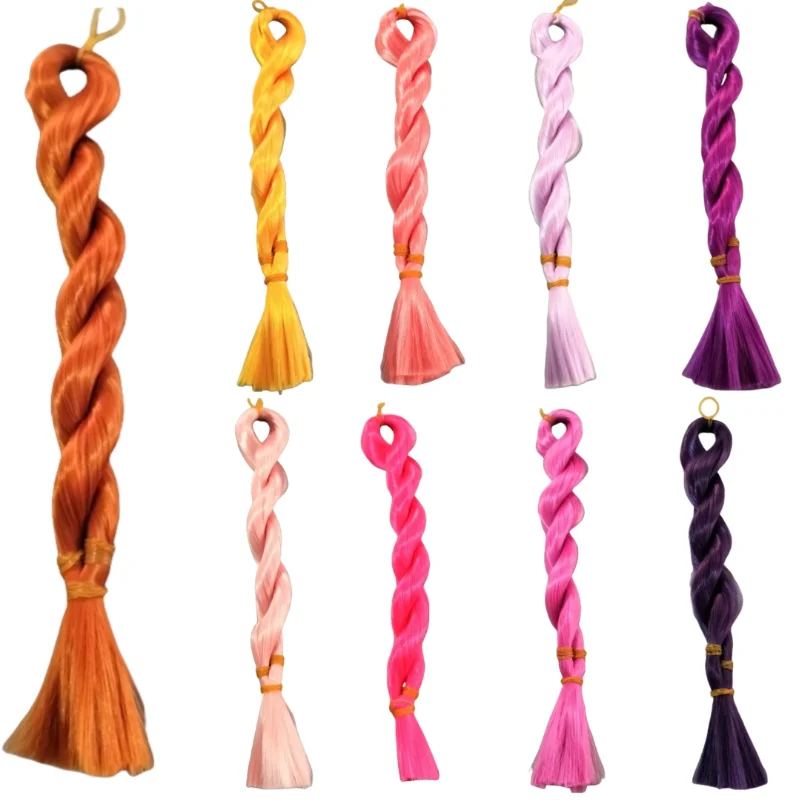 60cm DIY Doll Hair tree Soft Silk Synthetic Heat-resistant BJD Doll Hair Transplantation