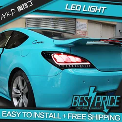 AKD Tuning Cars Tail Lights for Hyundai Genesis Coupe 2009-2012 Tail Lights LED Tail Lamp LED DRL Signal Brake Rear Parking