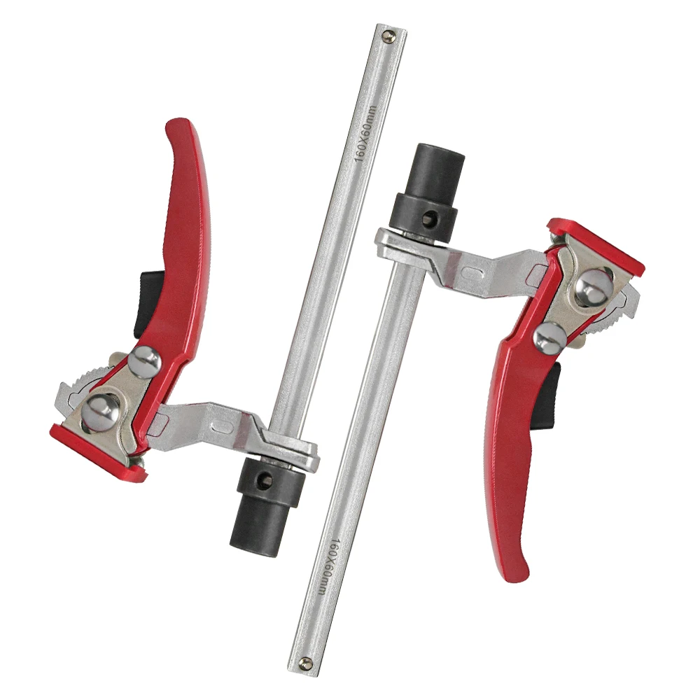 Allsome 2pc 19/20MM Woodworking Hold Down Clamp Hole Tool Ratc Ratcheting Table Clamp  Machinery Accessories Desktop Quick Press