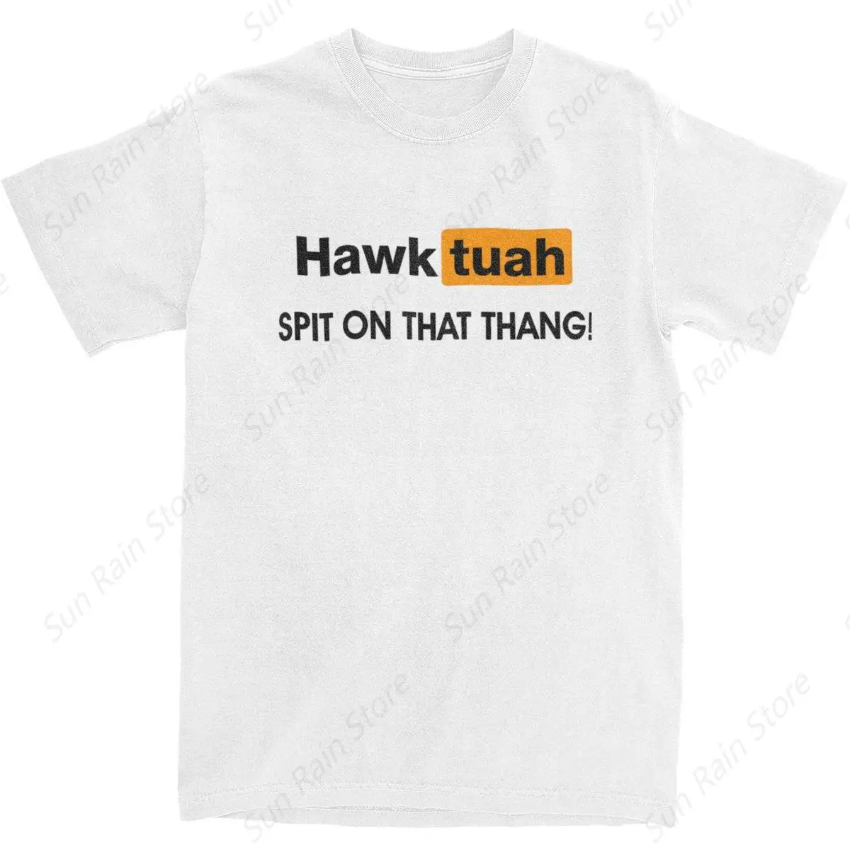 Men Women's Humor Hawk Tuah Meme Shirt Apparel Fun Spit On That Thang 100% Cotton T-shirt Clothes Funny Tee Shirt All Seasons