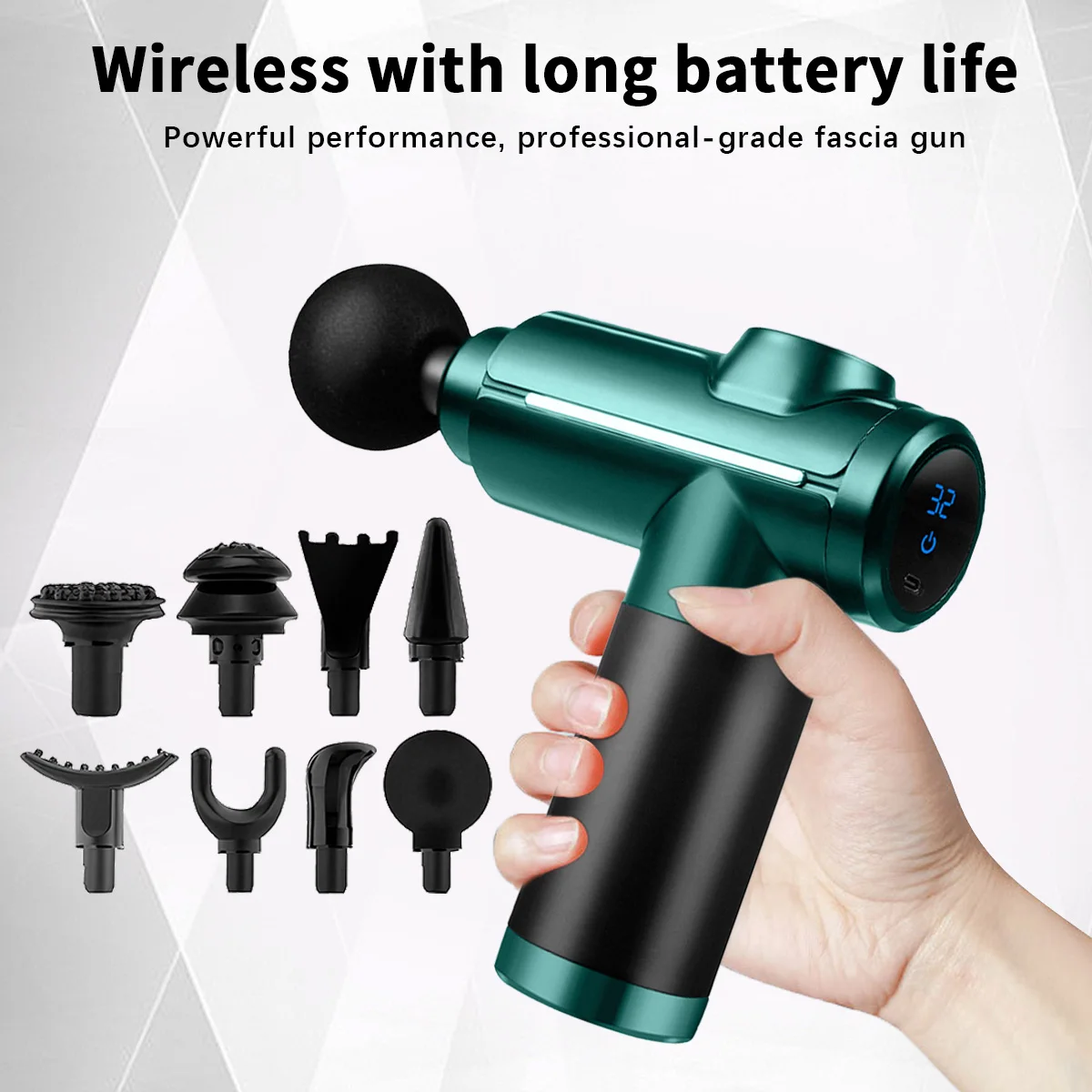 

Portable Mini Muscle Massage Gun Handheld Deep Impact Design Precise Massage of the Body Back Neck and Legs Relieve Fatigue