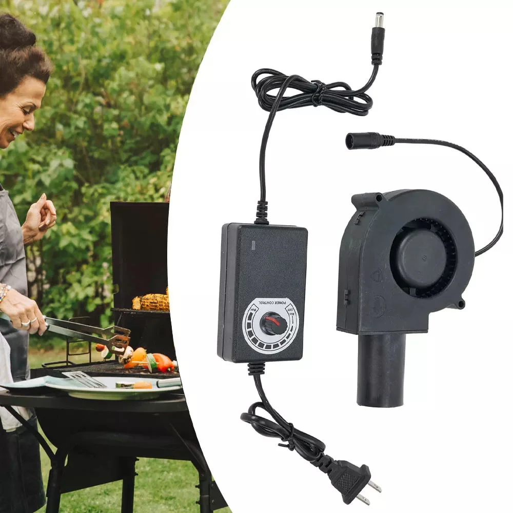 1 قطعة مروحة شواء قابل للتعديل مروحة نفخ ل شواء سخان منفاخ منفاخ الهواء الطبخ سرعة تحكم في الهواء الطلق آلة محمولة #5