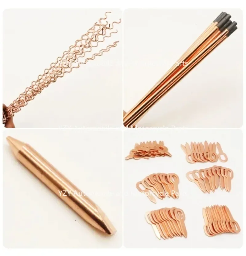 81Pcs/Set Spot Welder Dent Puller Kit Welding Electrodes Spotter Straightenging Denats Remover Car Repairing Tools