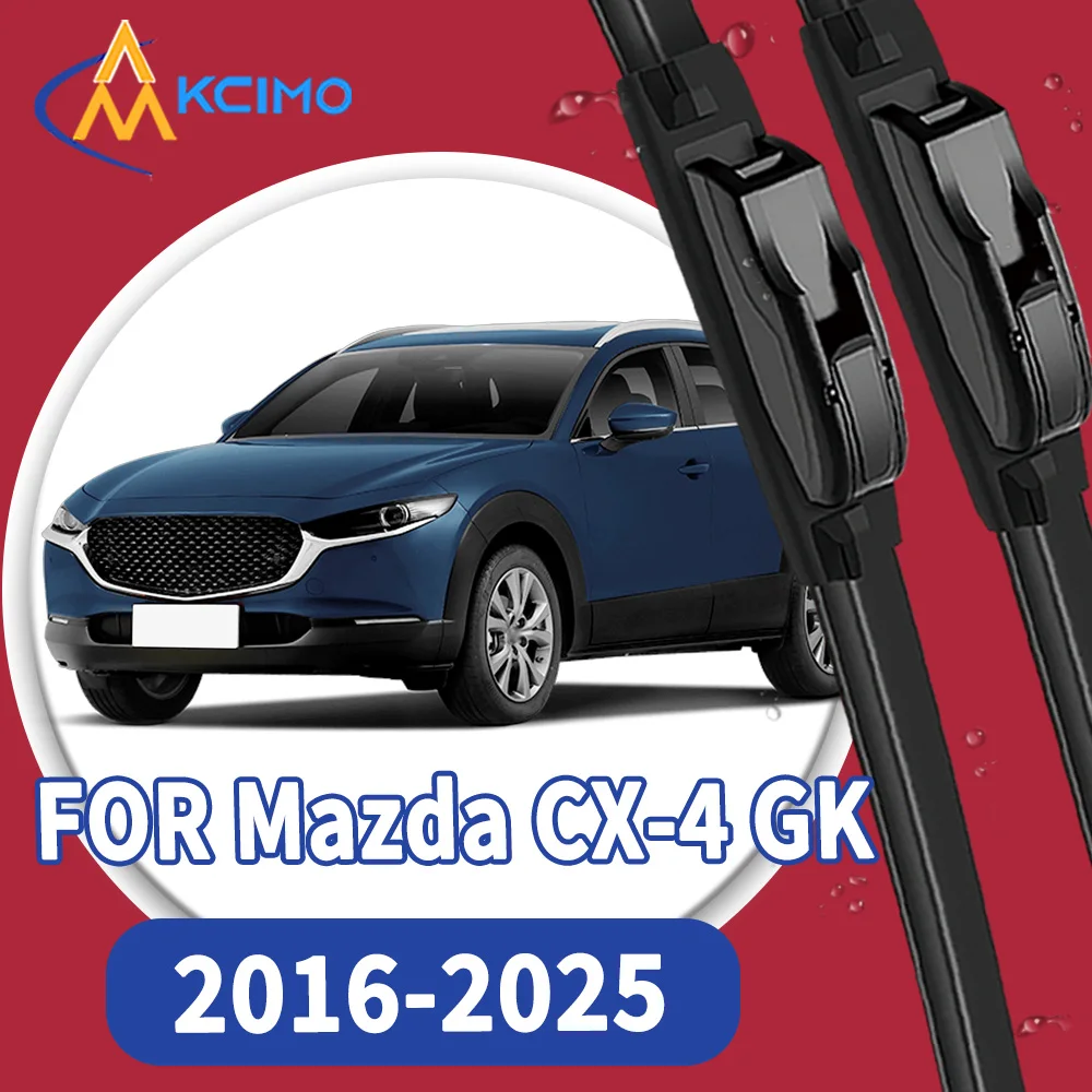 

High Quality 2pcs Windscreen Black Car Rain Brush Front Windshield Auto Wipers Perfect Fit for Mazda CX-4 GK 2016-2025