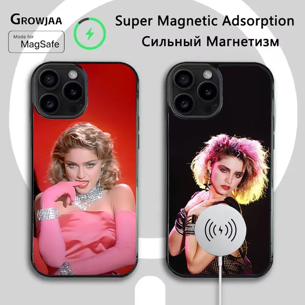

Singer M-Madonna Phone Case For iPhone 16e,16,15,14,13,12,11,Plus,Pro,Max,Mini Magsafe Magnetic Wireless Charging