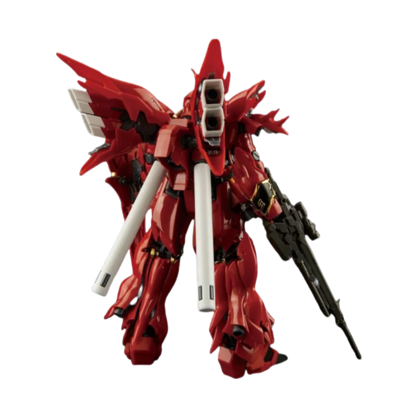 Bandai Model figurki GUNDAM SINANJU MSN-06S RG figurki Anime zabawki prezent kolekcjonerski dla dzieci oryginalna marka nowe nieotwarte