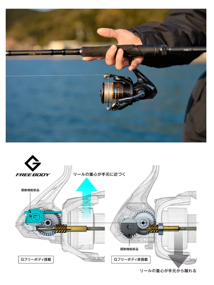 2026 SHIMANO Angelrolle NEXAVE Silent Drive mit klappbarem Griff ANTI-TWIST FINAR-C Salzwasser/Süßwasser Metallspule – Detail 10