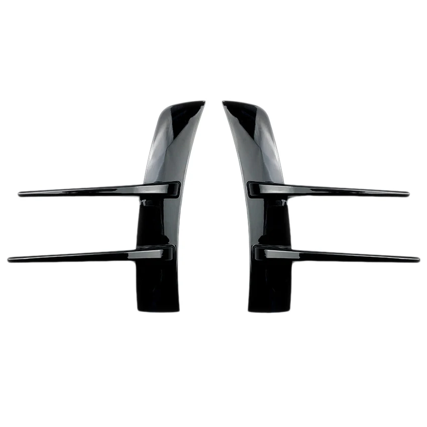 

A48M-Professional Car Black Front Bumper Spoiler Flank Wind Knife for Mercedes Benz a Class A180 A200 A220 W177 (Black)