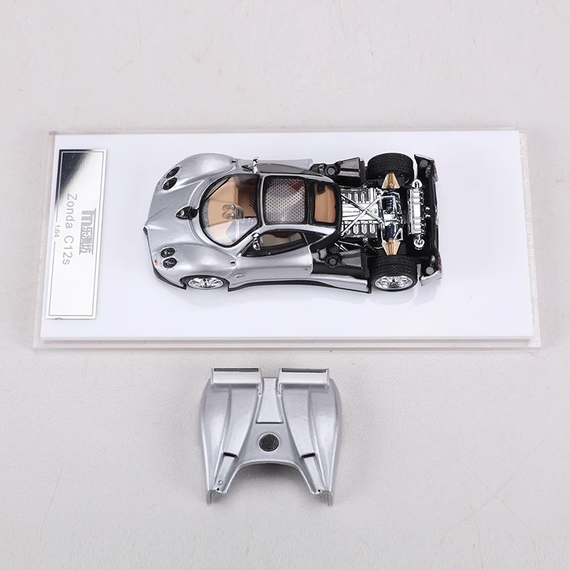 LMF 1:64 Zonda C12s سبيكة نموذج سيارة غطاء المحرك جذب مغناطيسيًا يمكن إزالةها #5