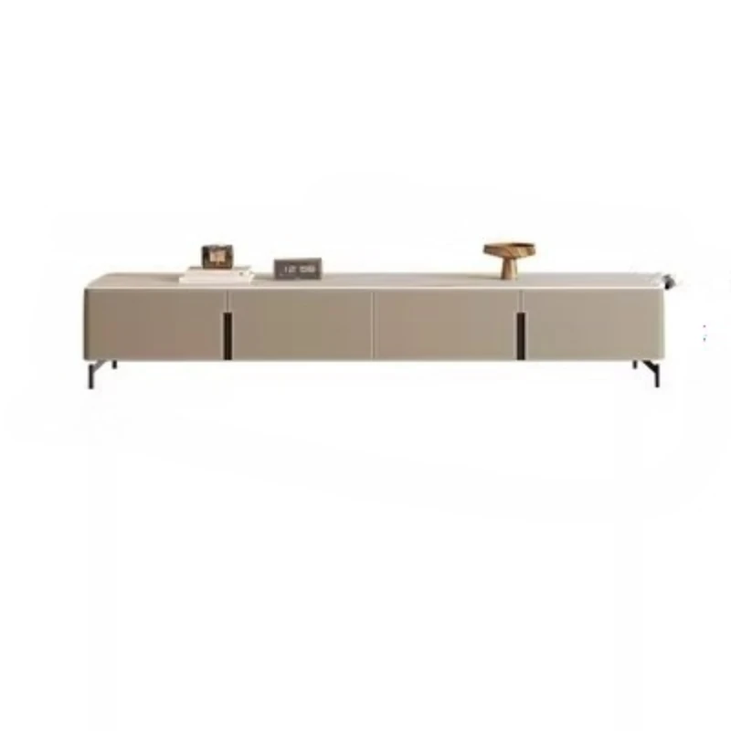 

rock slab coffee table, TV, living room household small apartment rectangular coffee table