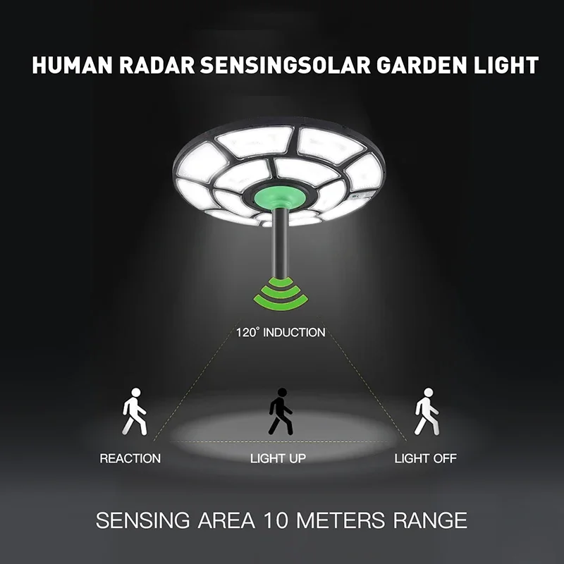 Led Solar Garden Lights Mobile Outdoor Lamp Waterproof Pole Party Portable Lawn Lamps Pathway Landscape Yard Sensor Motion Light