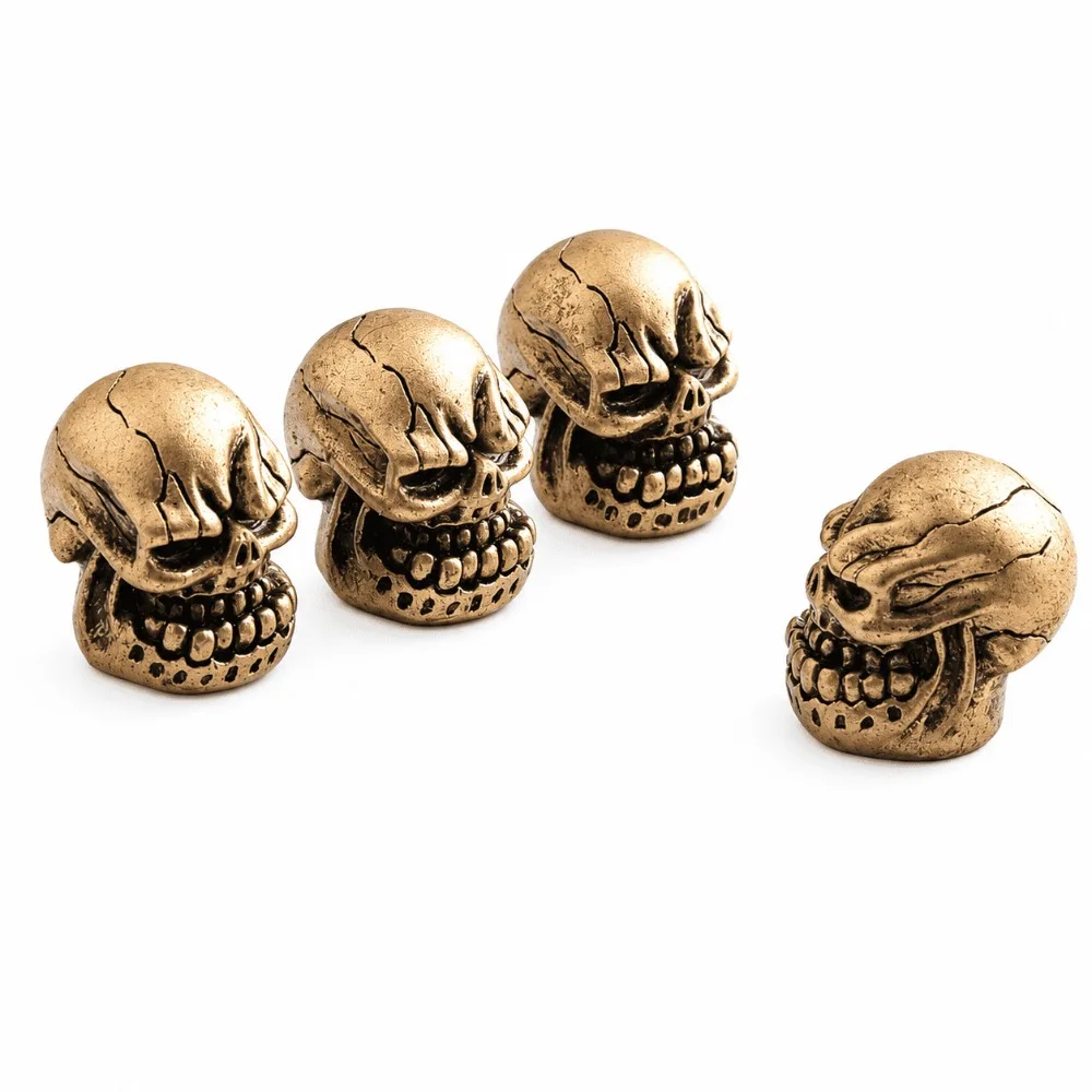Skull Tire Valve Stem Caps For Universal Car Motorcycle Bicycle Resin Wheel Air Valve Cover Auto Styling Accessories Decor Parts 5
