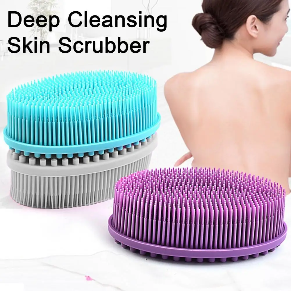 

Durable Silicone Bristles Eco-friendly Silicone Bath Brush Set for Gentle Exfoliation Sustainable Skin Care Tools for A Greener