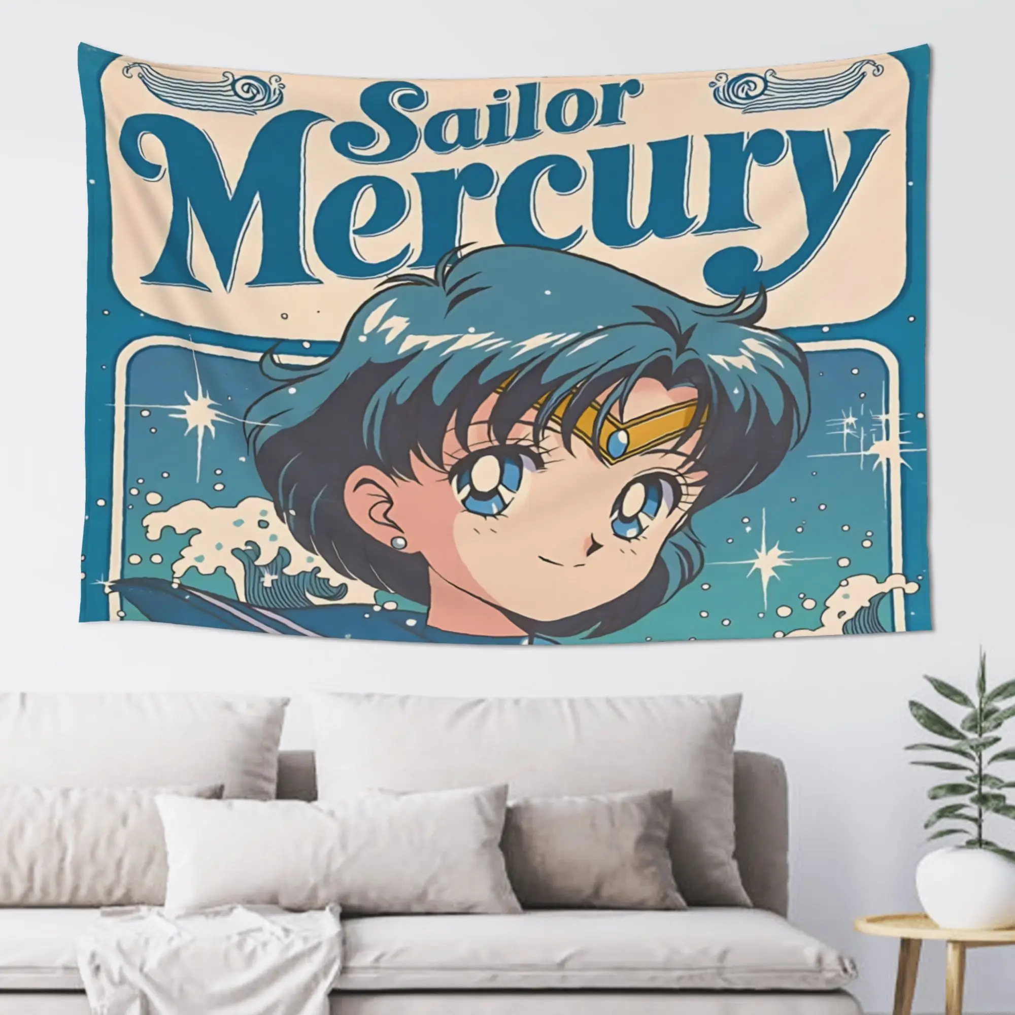 Cutecore Sailor Moons Tapestry Bedroom Decoration  Wall Hanging Blanket Tapestry Cool Stuff For Room