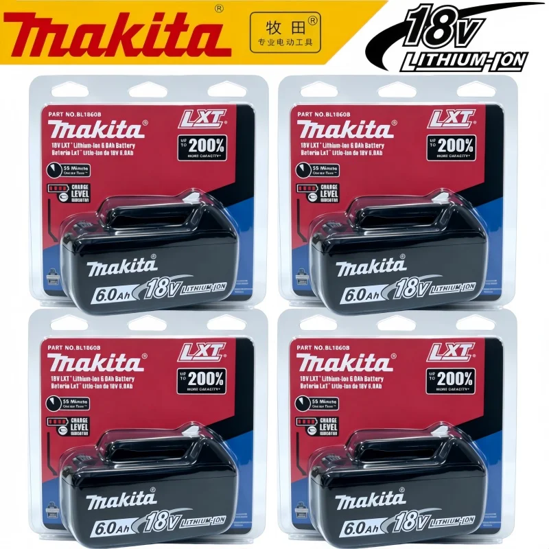 100% Original 6AH Makita BL1860 18V Battery Power Tools Li-ion Replacement LXT BL1850 BL1840 for 18V Screwdriver with BMS 18V