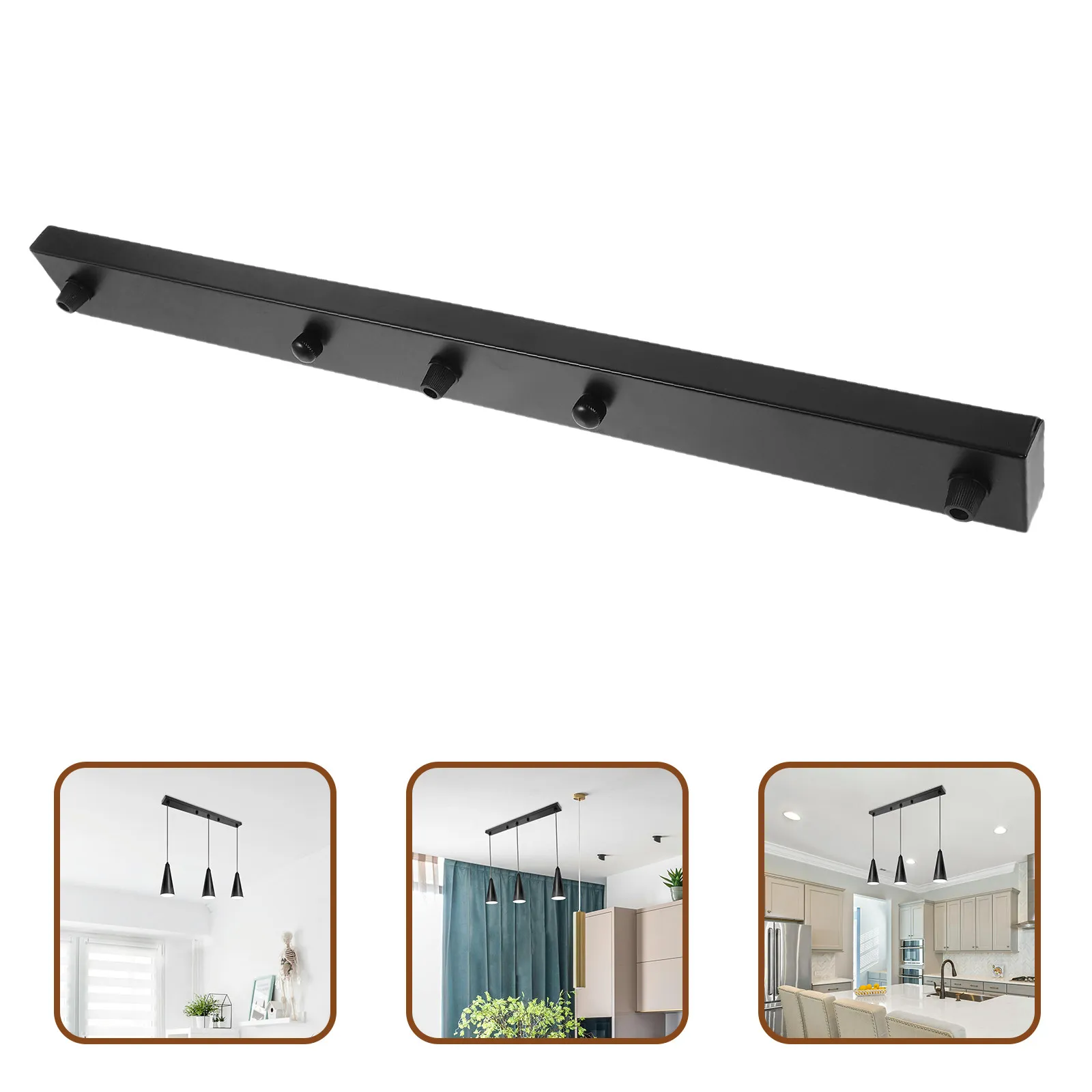 

Металлическая длинная потолочная пластина-основание для светильников, простая и элегантная конструкция, для современных подвесных светильников