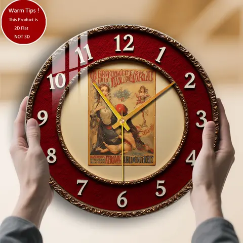 Tempered Glass Wall Clock Black Clock with Gold Numbers Suitable For Wall Decor or Tabletop Display Anywhere