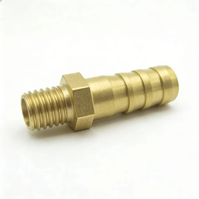 Brass Hose Barb Fitting Adapter Hose Barb 8mm x M8*1.25 Metric Male Thread Pipe Coupler Connector for Fuel Gas Water Pipeline