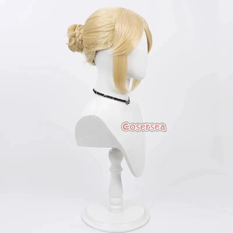 Cosersea galatea cosplay perucas identidade v caçador galatea halloween role play feminino longo loira peruca de cabelo sintético resistente ao calor