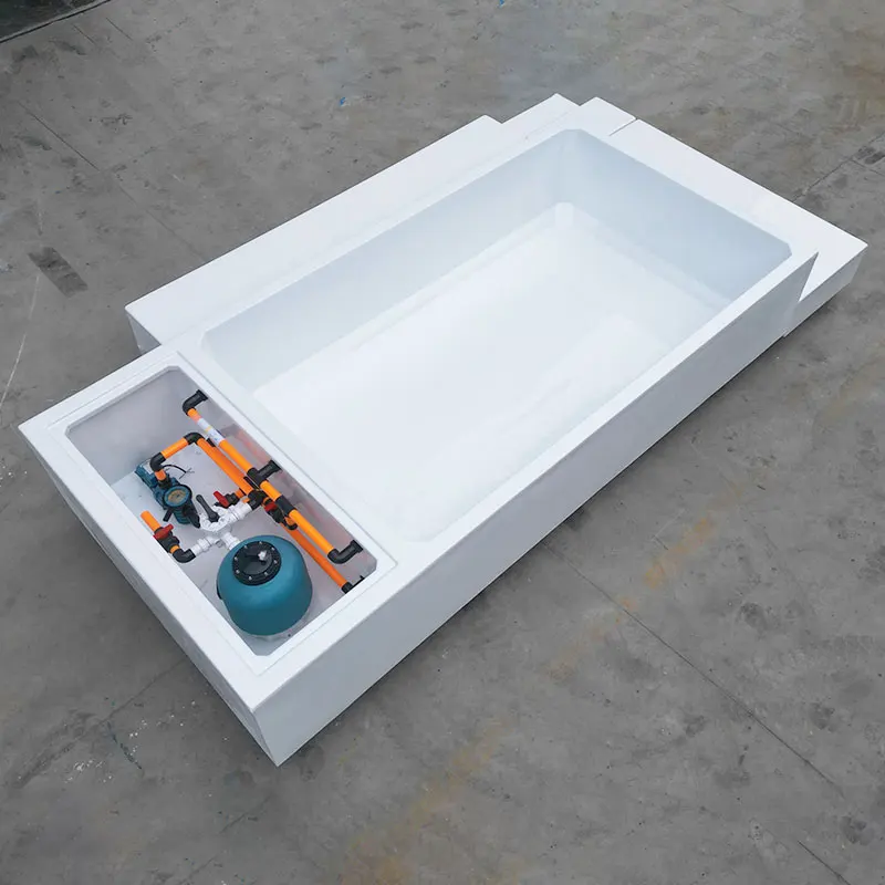 Custom Small Family Outdoor Fiber Glass Spa Pool Jacuzzi Pisina Shell Lounge Sofa Fiberglass Above-ground Pool