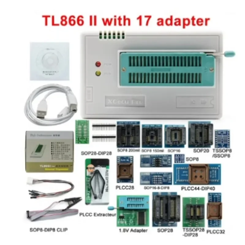 Genuine Upgraded T48-TL8663G/TL866II Plus USB Universal Programmer Notebook