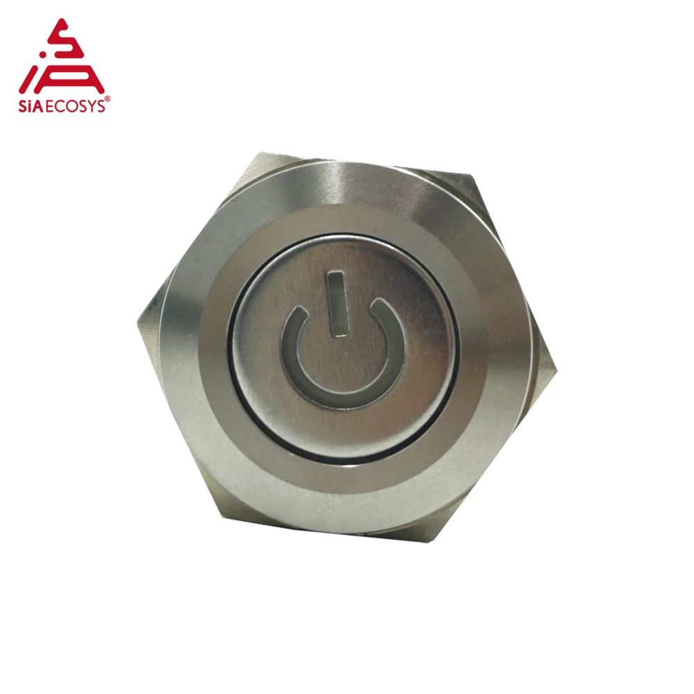 High-Quality One-Click Start round Button Ignition Switch for Electric Motorcycles E-Scooters ATV Starting Switch