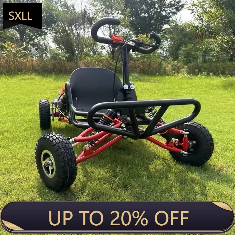 

SXLL Popular 4 Wheel Kids Beach Mountain Mini Racing Toy Car 4 "6" Tire Upgrade, Engine Two Stroke Fuel Off-Road Kart