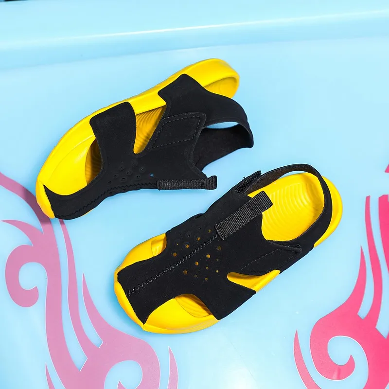 Baby girl shoes comfortable sandals 2024 new children shoes beach indoor cute non-slip soft bottom boys sandals children sandals