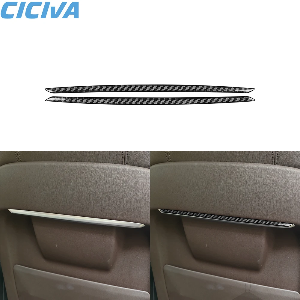 

For BMW 5 Series G30 2016 2017 2018 2019 2020 2021 2022 Real Carbon Fiber Seat Back Interior Decorate Modification Kit 2pcs