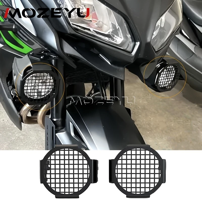 

FOR KAWASAKI VERSYS-X 300 VERSYS X300 2017-2025 VERSYS 650 1000 Spotlight Auxiliary FogLight Guard Protective Cover Accessories