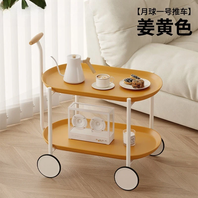 Living room sofa simple Nordic side few household small apartment rack
