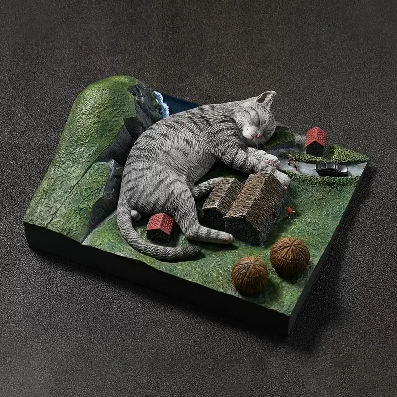 

JXK JW2301 1/6 Scale Pet Cat with Floor Scene Model Scene Decoration Ornaments Adult Fans Collectible Souvenir