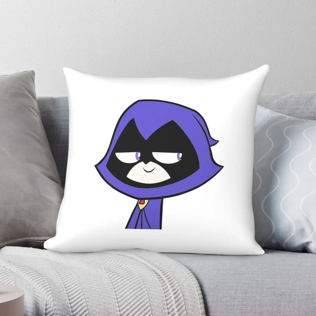 Smug Raven Branwen Square Pillowcase Polyester Linen Velvet Pattern Zip Decor Pillow Case Home Cushion Case