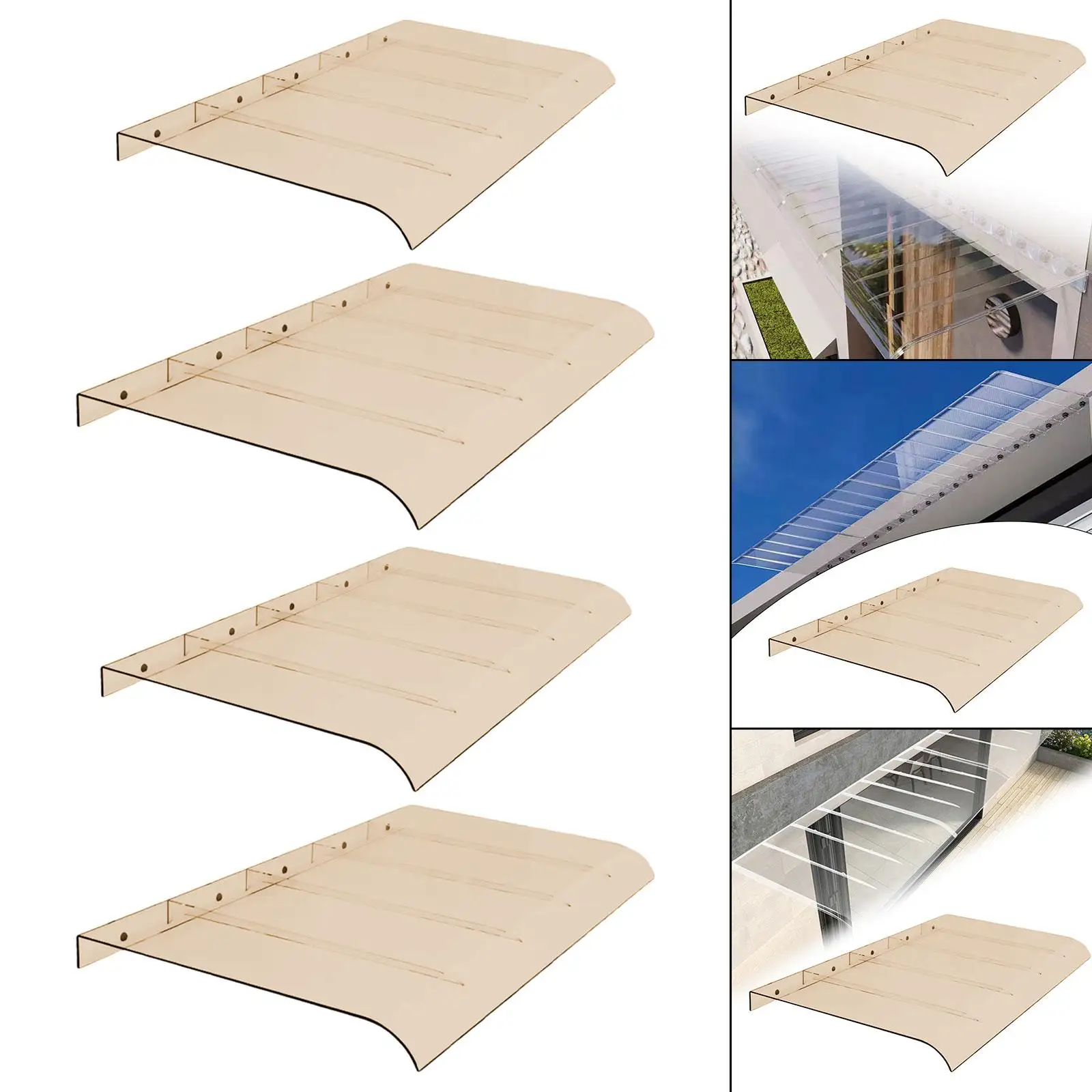

Window Awning Door Canopy Rain Shelter Cover for Balcony Outside Garage002