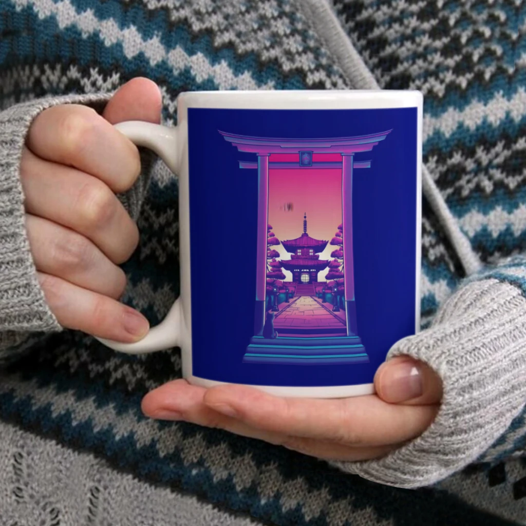 

Magic doorCoffee Mug Tea Cup 11oz Coffee Cup Funny Birthday Ceramic Mug Personalized Cup