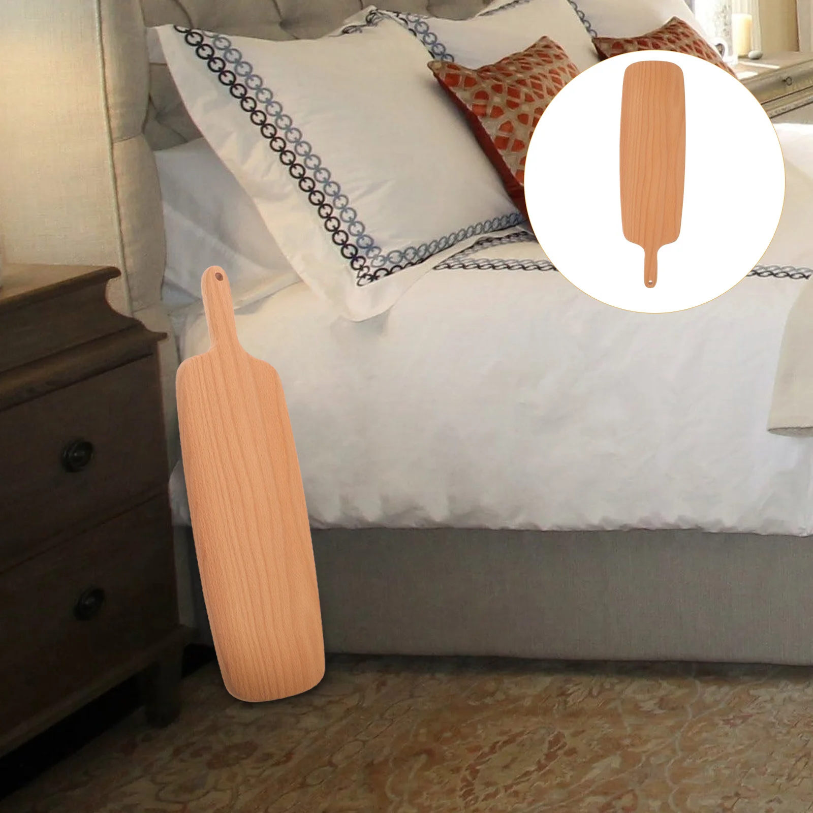 

Mattress Lifter Wood Bed Sheet Changing Tool Ergonomic Handle for Effortless Sheet Tucking Skirt Adjustment Bedding Supplies