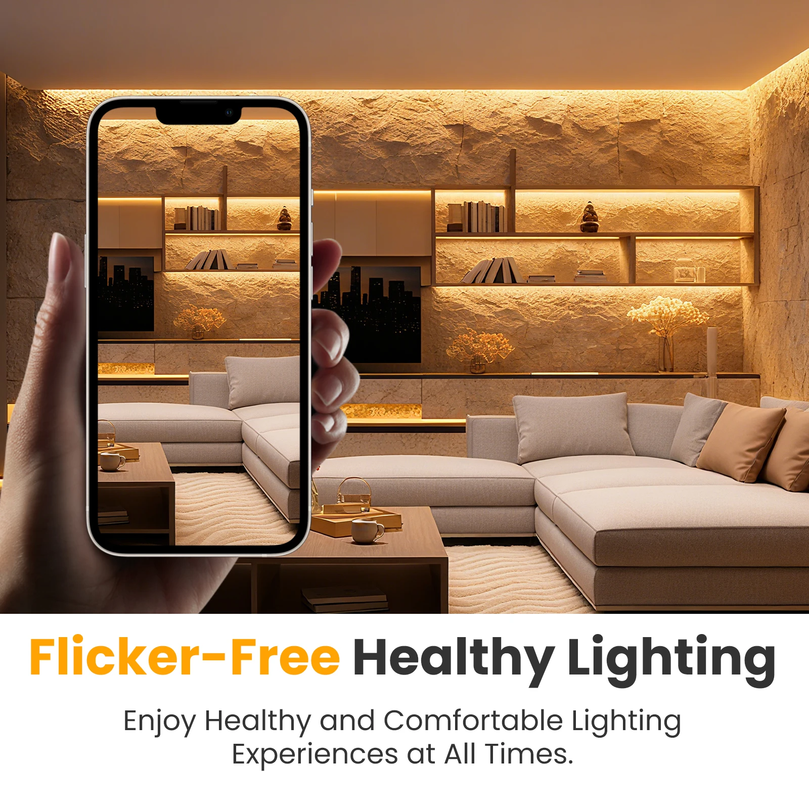 Afbeelding 3: 220V dimbaar COB LED-neonstriplicht met dimmer / timer EU-stekker 288 LEDs / M waterdicht led-lint wit rood ijsblauw groen roze