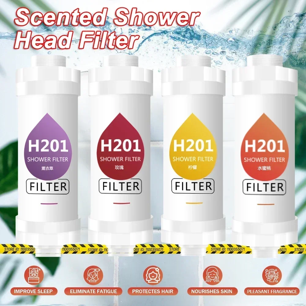 Filter For Shower Scented Shower Head Water Softener Improve Hair Skin Removal Shower Purifier Bathroom Accessories