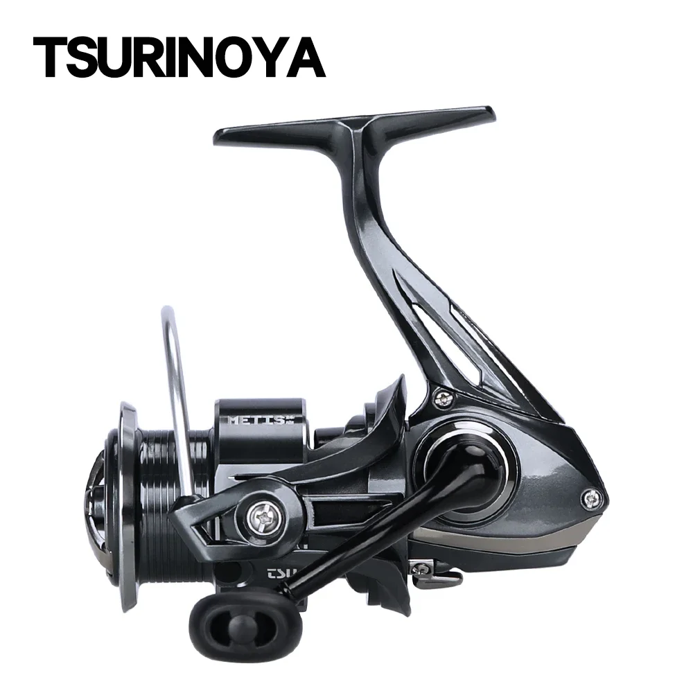 TSURINOYA Light Weight Spinning Fishing Reel METIS 1000 2000 3000 Smooth 8kg Drag 5.2:1 Ratio Versatile Dual Slide Beval Spool