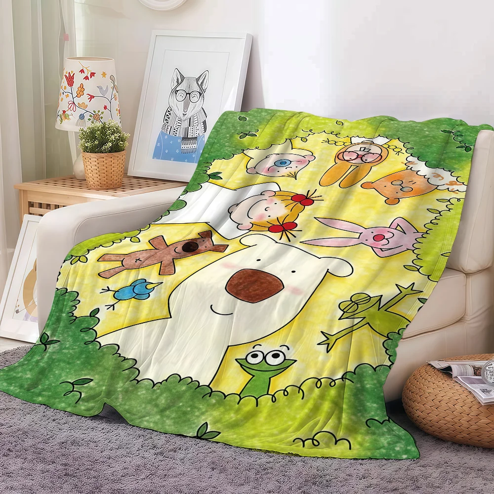 Cartoon cute Coco-chan Blanket For Sofa Office Bed Plane Travel Sleep Read Relax Camping Soft And Warm