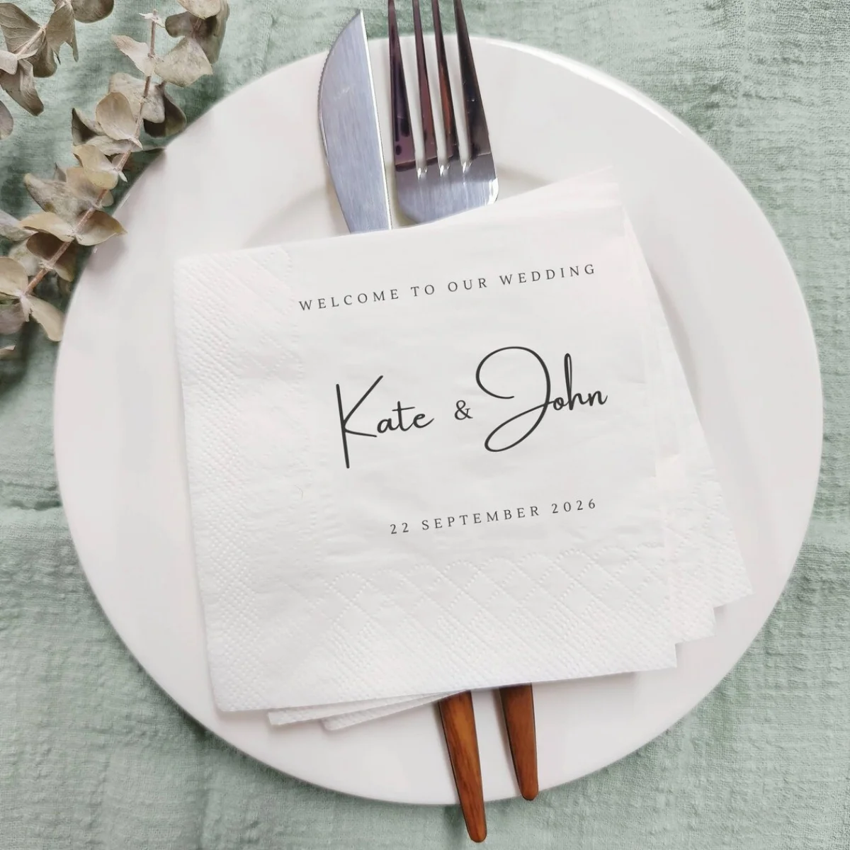 

50 шт. свадебные салфетки с индивидуальным именем, коктейльные салфетки на заказ, салфетки на заказ, персонализированные обручальные салфетки, годовщина свадьбы