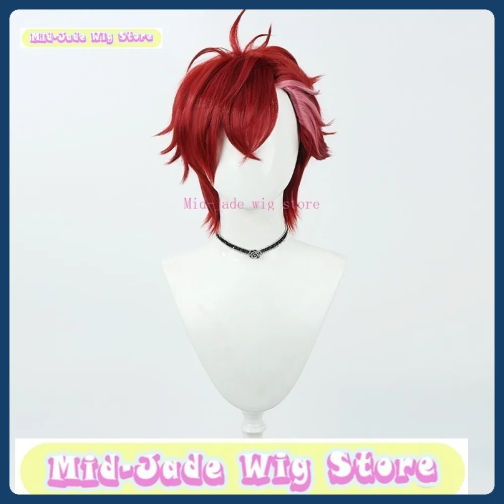 Mid-jade Wig Store Rising Heroes Akira Cosplay Wig Halloween Anime Role-playing Synthetic Hair Anime Wig