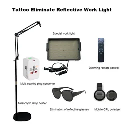 Tattoo Eliminate Reflective Work Light Kit Tattoo Artist Photograph Phone Photo Optimization Tool Adjustable Multiple Angles