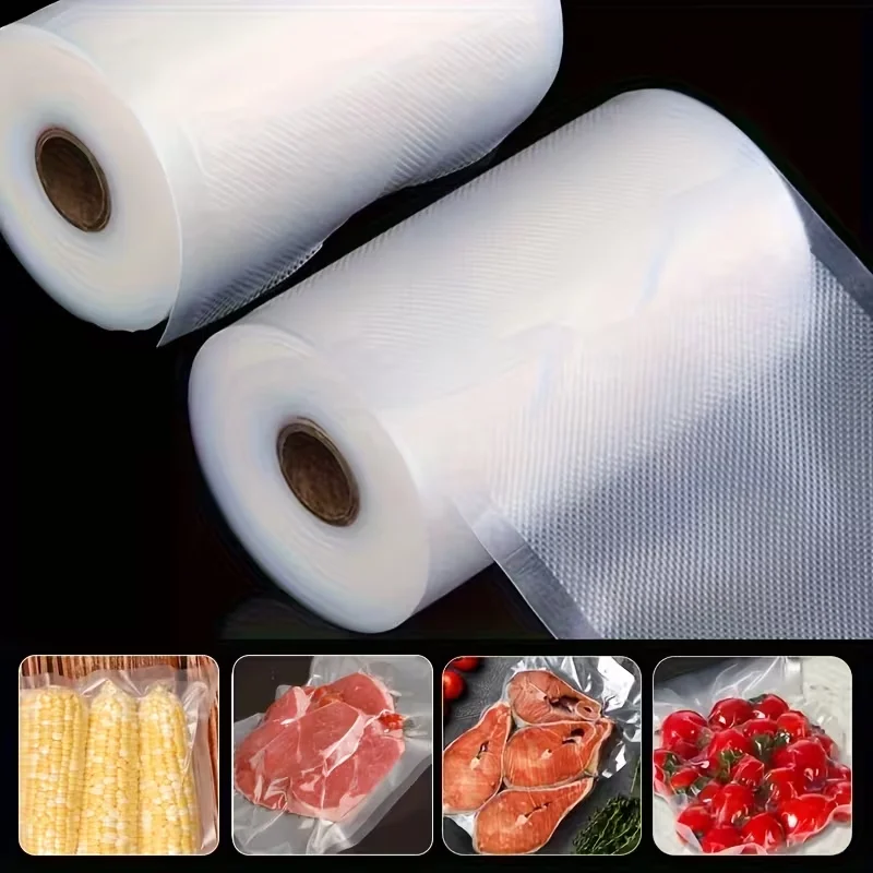 Heavy-Duty Vacuum Sealer Bags Roll with Seal - Cut-to-Size Preservation System, Compatible with Vacuum Sealers