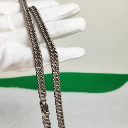 알레르기가 없는 솔리드 티타늄 목걸이, 말채찍 목걸이, 7mm