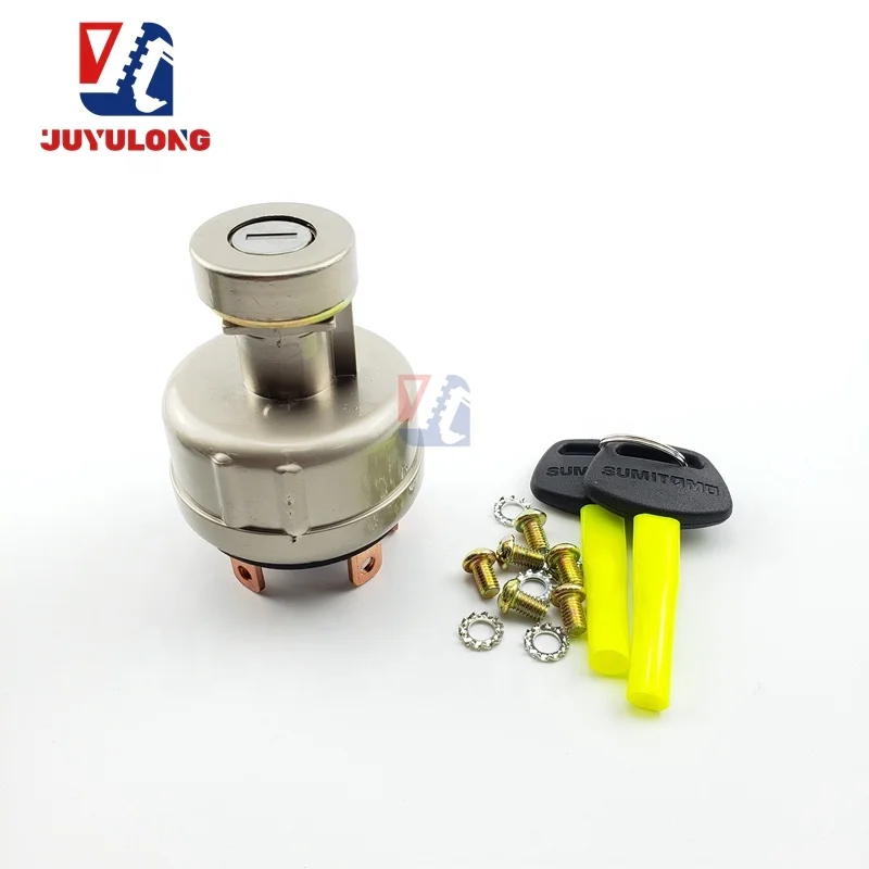 New Construction Machinery Parts for Sumitomo SH60 SH120 SH210 SH350 A3 A5 Electric Door Lock Ignition Switch