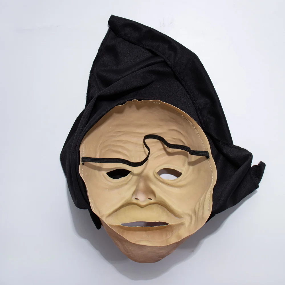 Funny Sexy Big Lips Nun Mask Cosplay Full Head Masks with Headscarf Halloween Carnival Party Costume Props