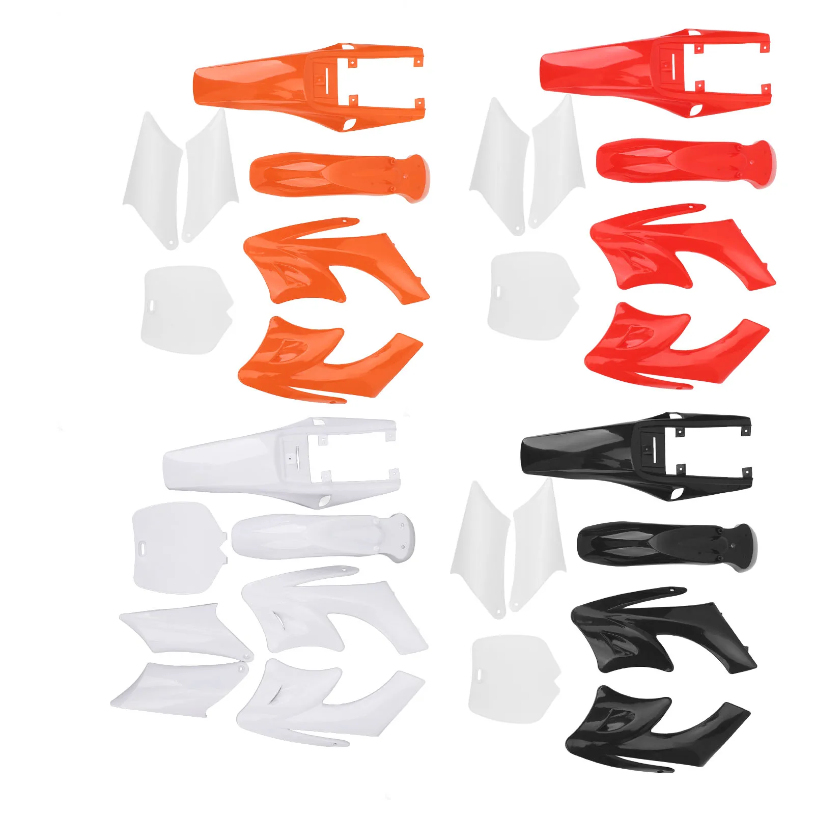 7PCS Plastic Fairing Body Cover Kits Shockproof Motorcycle Mudguard Replacement for Apollo Orion Dirt Bike Chinese 2 Stroke 47cc