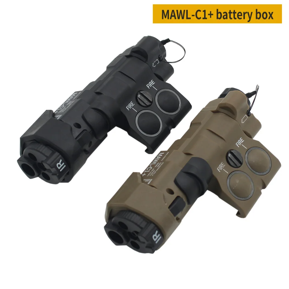 

Tactical Gear MAWL-C1 Battery Case Modular Battery Storage Box Rail Mounting Hunting Airsoft Paintball Accessories