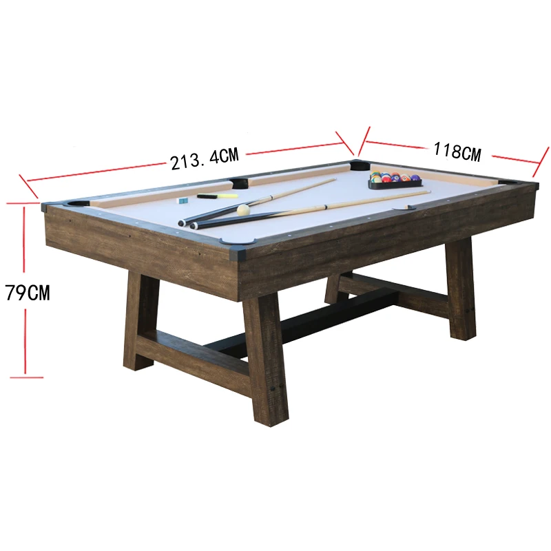 7ft High Quality Snooker Pool Table Billard Table Indoor Pool Table With High Grade Slate And MDF Cushion Net Pocket